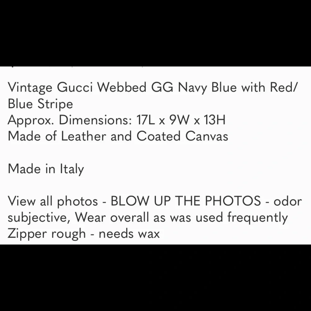 Gucci Hobo Bag in Black and Cream with Red Accents - Picture 9 of 11